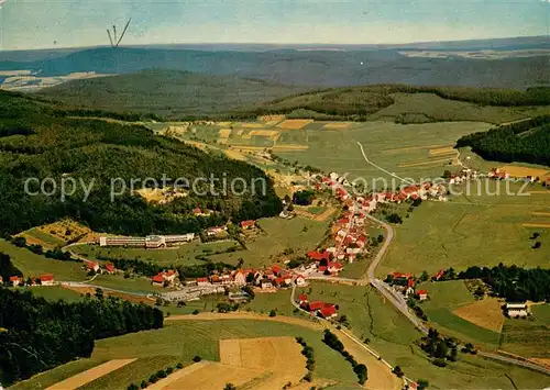 AK / Ansichtskarte Gras Ellenbach Fliegeraufnahme mit Heinrich Gluecklich Haus Gras Ellenbach