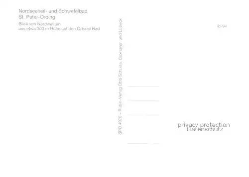 AK / Ansichtskarte St Peter Ording Fliegeraufnahme 