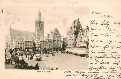 AK / Ansichtskarte Trier Hauptmarkt Trier