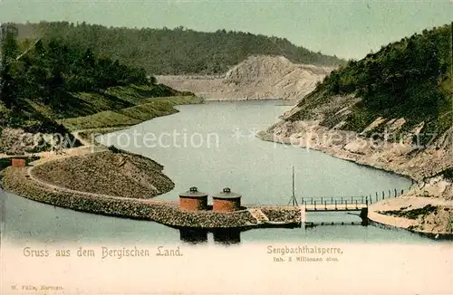 AK / Ansichtskarte Sengbachtalsperre_Hoehrath_Solingen Talsperre im Bergischen Land 