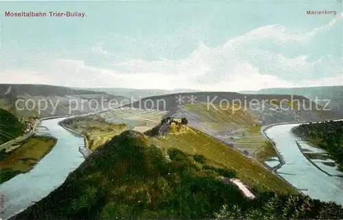 AK / Ansichtskarte Bullay_Mosel Panorama Moseltalbahn Trier Bullay Marienburg Bullay_Mosel