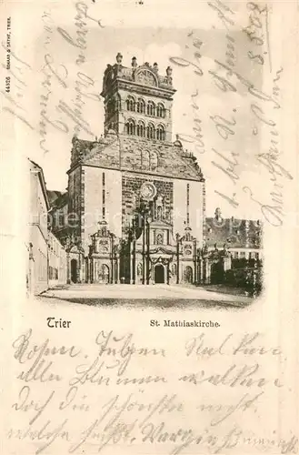 AK / Ansichtskarte Trier St. Mathiaskirche Trier