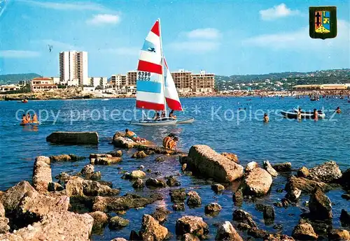 AK / Ansichtskarte Javea_ES Uferpartie Segeln Strandleben Hotels 
