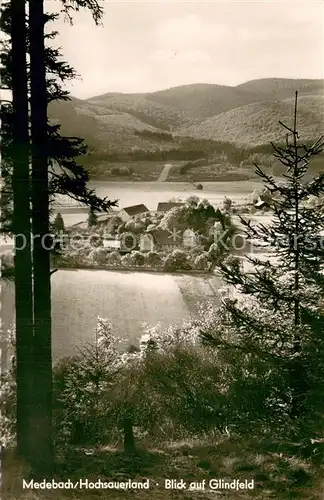 AK / Ansichtskarte Medebach Panorama Blick auf Glindfeld Land der tausende Berge Medebach