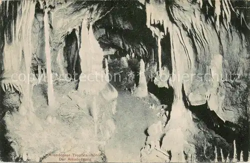 AK / Ansichtskarte Attendorn Tropfsteinhoehle Arkadengang Soldatenkarte Attendorn