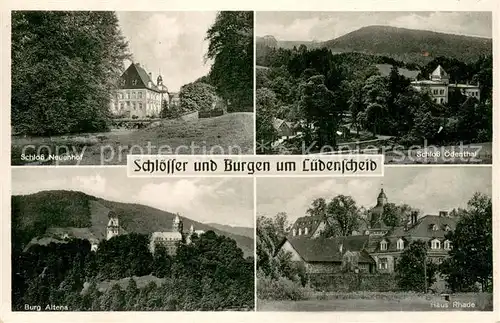 AK / Ansichtskarte Luedenscheid Schloesser und Burgen in der Umgebung Luedenscheid