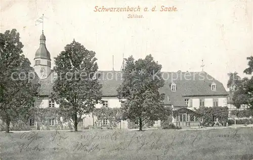 AK / Ansichtskarte Schwarzenbach_Saale Schloss Schwarzenbach_Saale