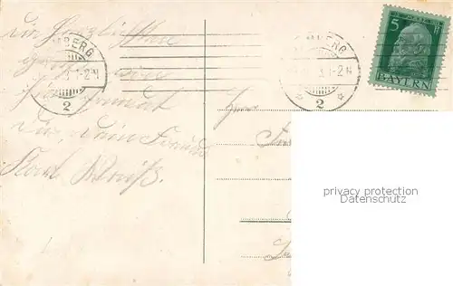 AK / Ansichtskarte Bamberg Schlossgarten mit Michaelisberg Bamberg