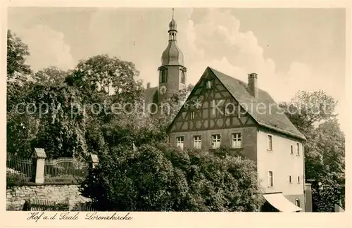 AK / Ansichtskarte Hof_Saale Lorenzkirche Hof_Saale