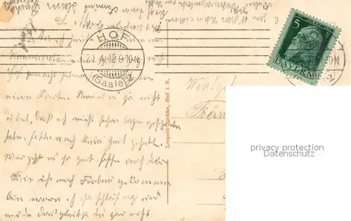 AK / Ansichtskarte Hof_Saale Partie an der Saale Hof_Saale