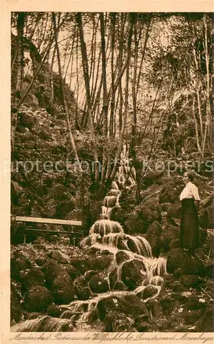 AK / Ansichtskarte Manderscheid_Eifel Partie aus der Wolfsschlucht Lavastrom des Mosenberges Manderscheid Eifel