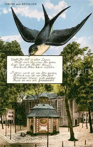 AK / Ansichtskarte Kevelaer Briefschwalbe Kevelaer
