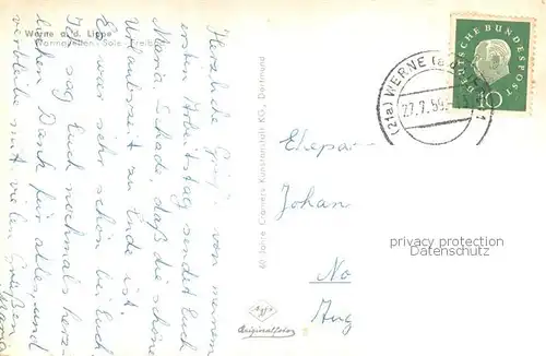 AK / Ansichtskarte Werne Langern_Unna Warmquellen Sole Freibad 