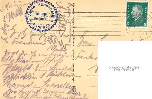 AK / Ansichtskarte Kronach_Oberfranken Feste Rosenberg Zeughaushof Schmiedeturm Kronach Oberfranken