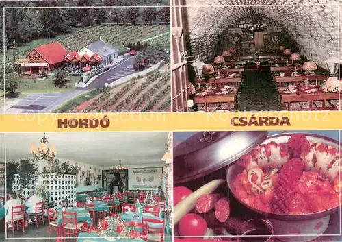 AK / Ansichtskarte Balatonfuered Hordo Csarda Gastraum Balatonfuered