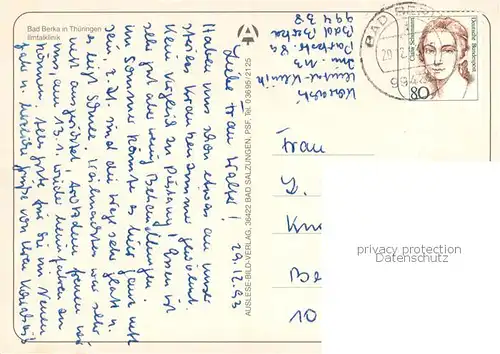 AK / Ansichtskarte Bad_Berka Ilmtalklinik Bad_Berka