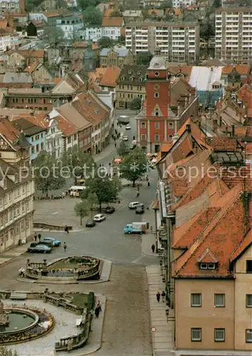 AK / Ansichtskarte Gotha__Thueringen Schlossberg mit Wasserkunst und Rathaus 