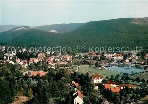 AK / Ansichtskarte Hahnenklee Bockswiese_Harz Fliegeraufnahme Hahnenklee Bockswiese