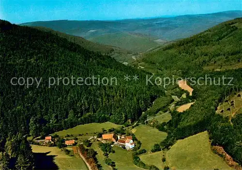 AK / Ansichtskarte Waldkatzenbach Muehle am oberen Hoellgrund Fliegeraufnahme Waldkatzenbach