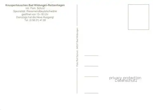 AK / Ansichtskarte Reitzenhagen_Bad_Wildungen Knusperhaeuschen Reitzenhagen_Bad
