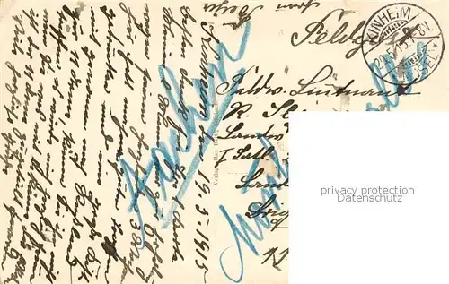 AK / Ansichtskarte Traben Trarbach_Mosel Panorama mit Grevenburg Feldpost 