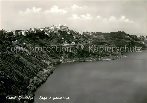 AK / Ansichtskarte Castel_Gandolfo_Castelgandolfo Lago e panorama 