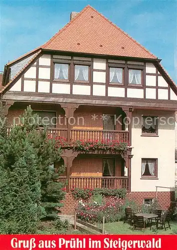 AK / Ansichtskarte Pruehl Gasthof Pension zur Rose Pruehl