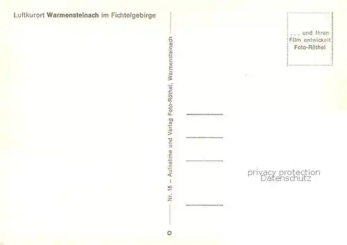 AK / Ansichtskarte Warmensteinach Fliegeraufnahme Warmensteinach