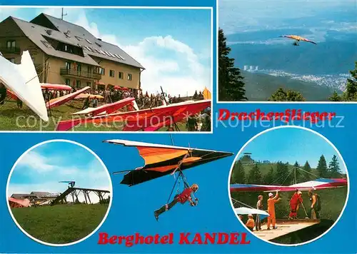 AK / Ansichtskarte St_Peter_Schwarzwald Berghotel Kandel Drachenflieger Details St_Peter_Schwarzwald