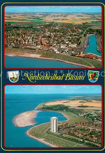 AK / Ansichtskarte Buesum_Nordseebad Fliegeraufnahmen Strandhotel Buesum_Nordseebad