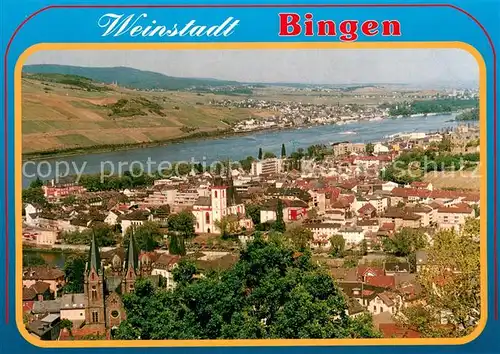AK / Ansichtskarte Bingen_Rhein Fliegeraufnahme Bingen Rhein