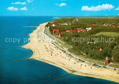 AK / Ansichtskarte Wyk_Foehr Suedstrand mit Promenade Fliegeraufnahme Foehr