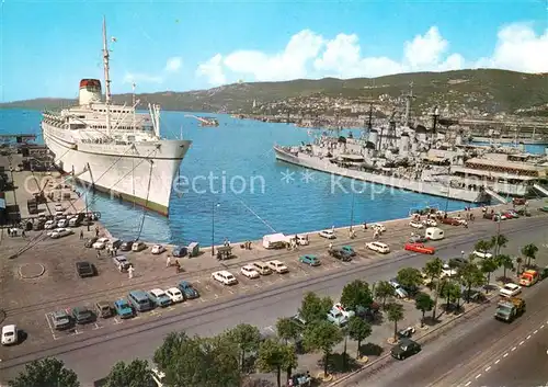 AK / Ansichtskarte Trieste_IT Strand Hafen 