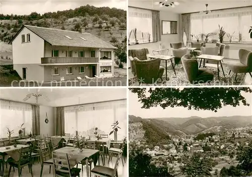 AK / Ansichtskarte Oppenau Fremdenheim Haus Colonia Gastraeume Panorama Oppenau