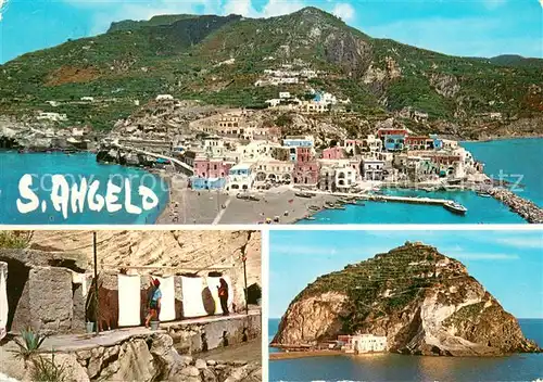 AK / Ansichtskarte Sant_Angelo_Ischia_IT Fliegeraufnahme Teilansichten 