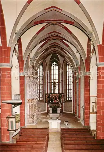 AK / Ansichtskarte Korbach Nikolaikirche Blick zum Chor Korbach