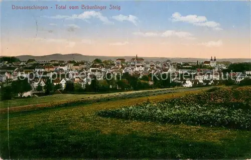 AK / Ansichtskarte Donaueschingen Panorama vom Braeunlinger Steig Donaueschingen