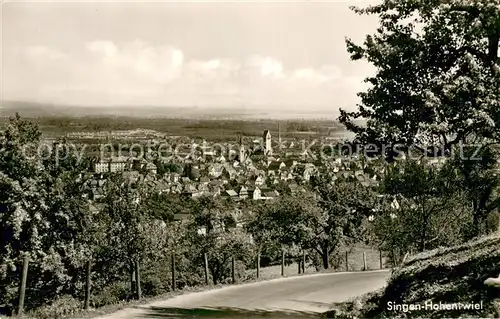 AK / Ansichtskarte Singen_Hohentwiel Panorama Singen Hohentwiel