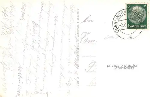 AK / Ansichtskarte ueberlingen_Bodensee Blick von der Gletschermuehle auf Sipplingen ueberlingen Bodensee