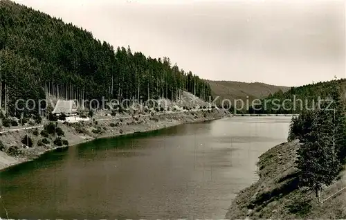 AK / Ansichtskarte Voehrenbach Gasthaus zur Talsperre mit Linachtalsperre Voehrenbach