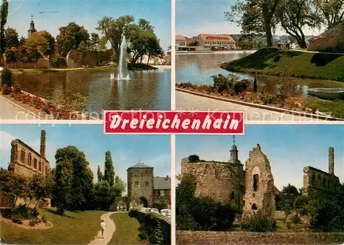AK / Ansichtskarte Dreieichenhain Burg Hayn Burgweiher Dreieichenhain