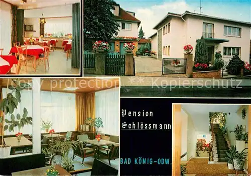 AK / Ansichtskarte Bad_Koenig_Odenwald Pension Schloessmann Bad_Koenig_Odenwald