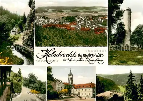 AK / Ansichtskarte Helmbrechts_Oberfranken und Umgebung Landschaft Aussichtsturm Helmbrechts Oberfranken