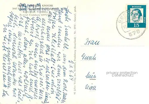 AK / Ansichtskarte Rimberg_Schmallenberg Hotel Pension Knoche Rimberg_Schmallenberg