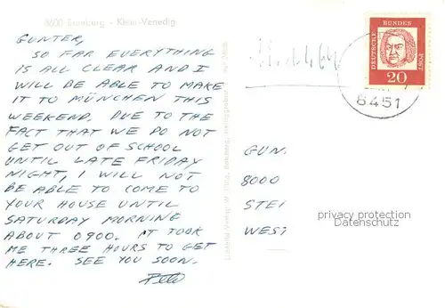 AK / Ansichtskarte Bamberg Klein Venedig Bamberg