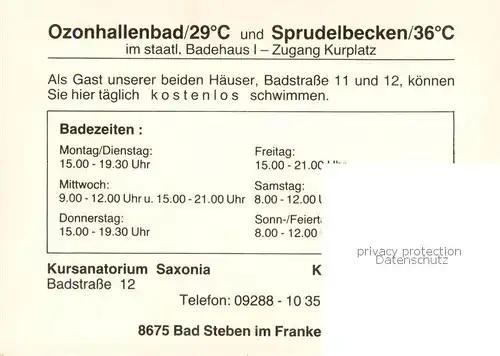 AK / Ansichtskarte Bad_Steben Jean Paul Bad Stahl  Moor  und Radiumbad Bad_Steben