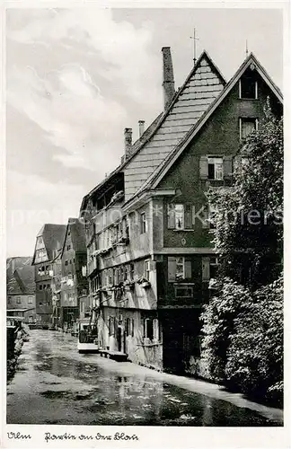 AK / Ansichtskarte Ulm__Donau Partie an der Blau 