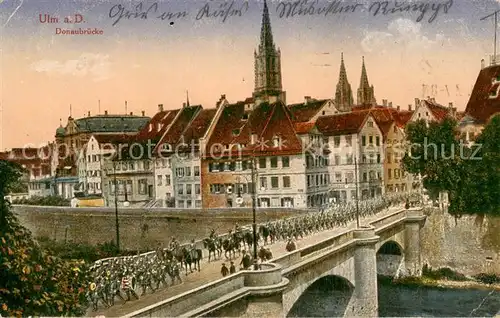 AK / Ansichtskarte Ulm__Donau Muenster Donaubruecke 