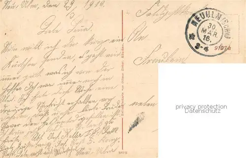 AK / Ansichtskarte Ulm__Donau Panorama mit Muenster 