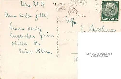 AK / Ansichtskarte Ulm__Donau Partie an der Blau 